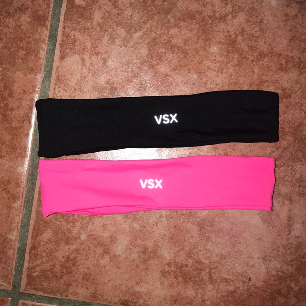Victoria secret headband set. Black and pink